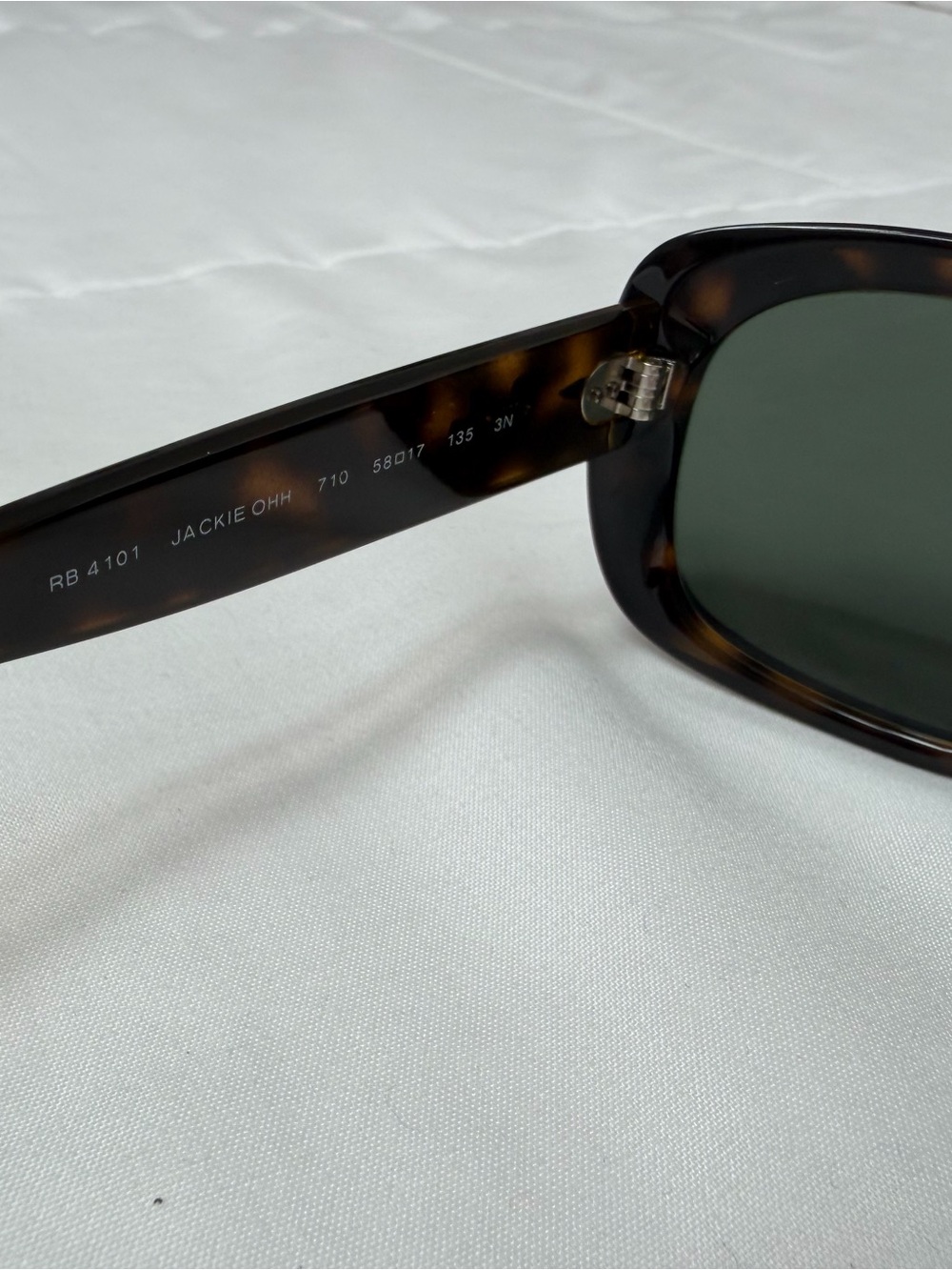 Ray-Ban “Jackie Ohh” Brown Tortoiseshell Sunglasses with Case, NWOT - Picture 4 of 10